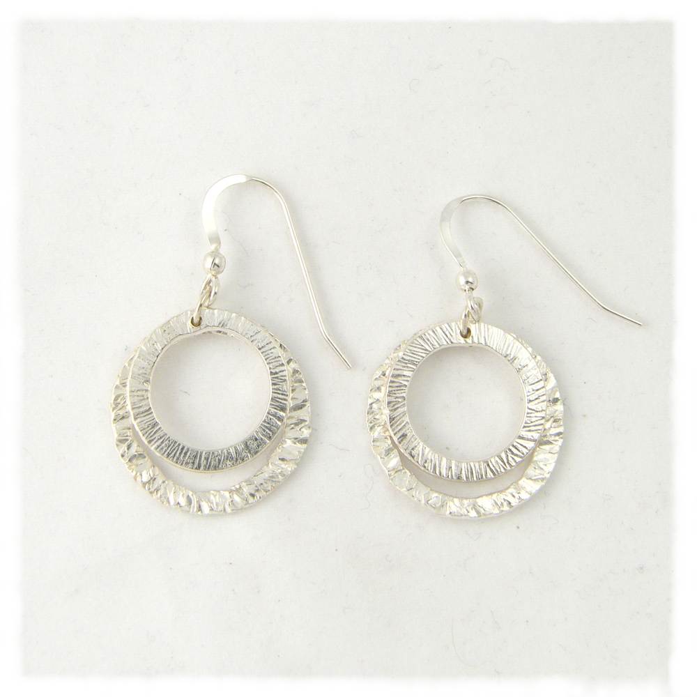 Twin ring earrings